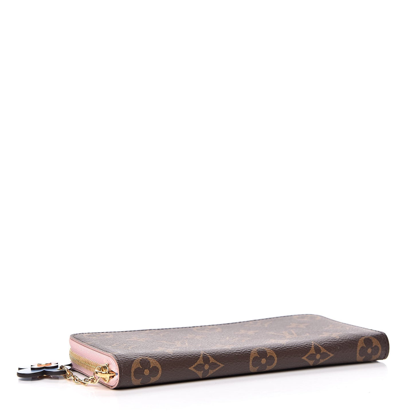 Monogram Blooming Flowers Clemence Wallet Rose Ballerine