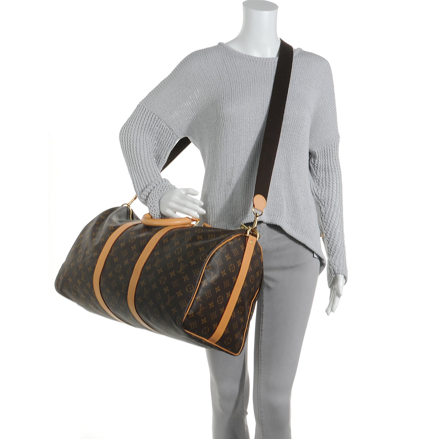 Louis Vuitton Monogram Keepall Bandouliere 55 2 of 7