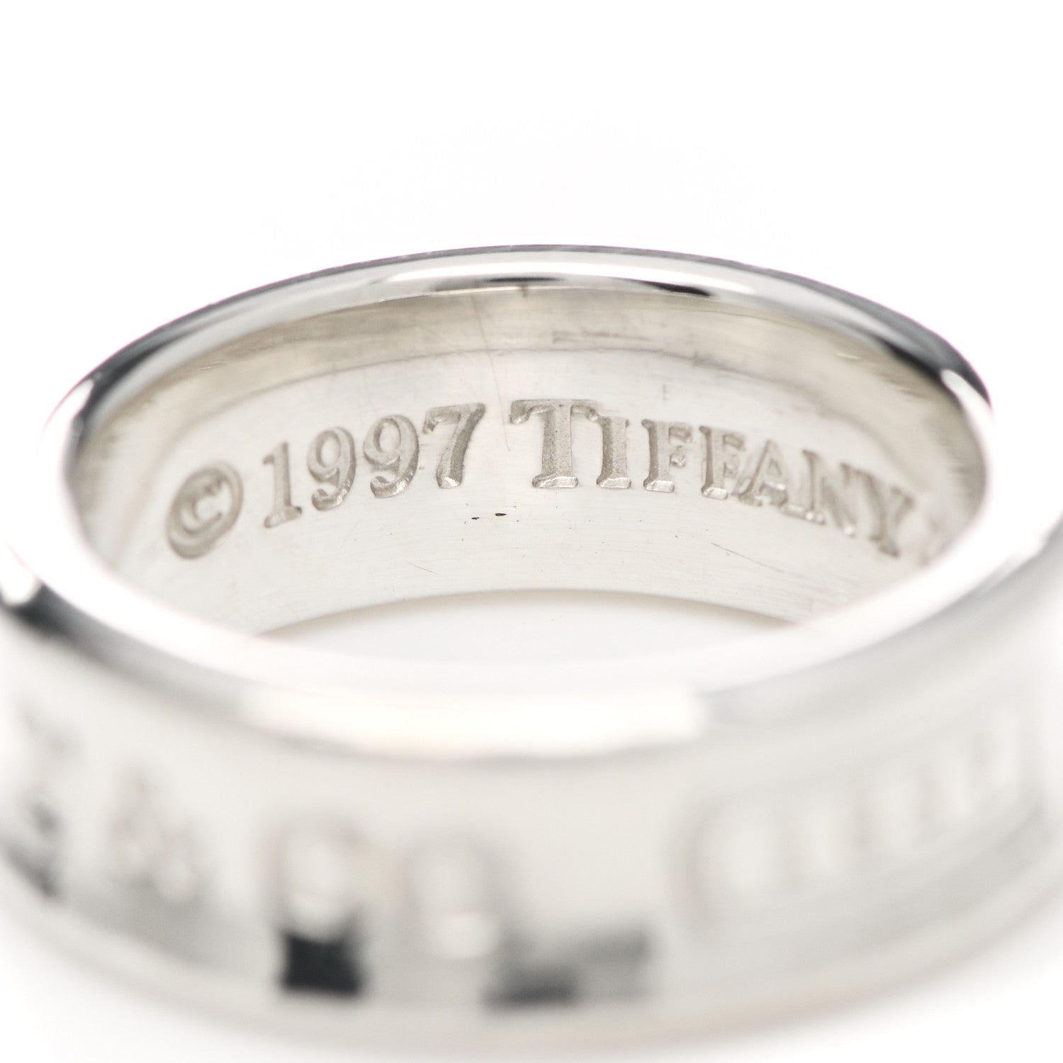 Tiffany Sterling Silver 1837 Ring 51 5.75 4 of 5
