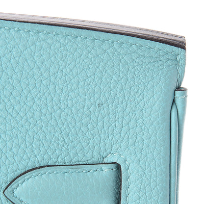 Hermes Togo Birkin 35 Bleu Atoll 30 of 36