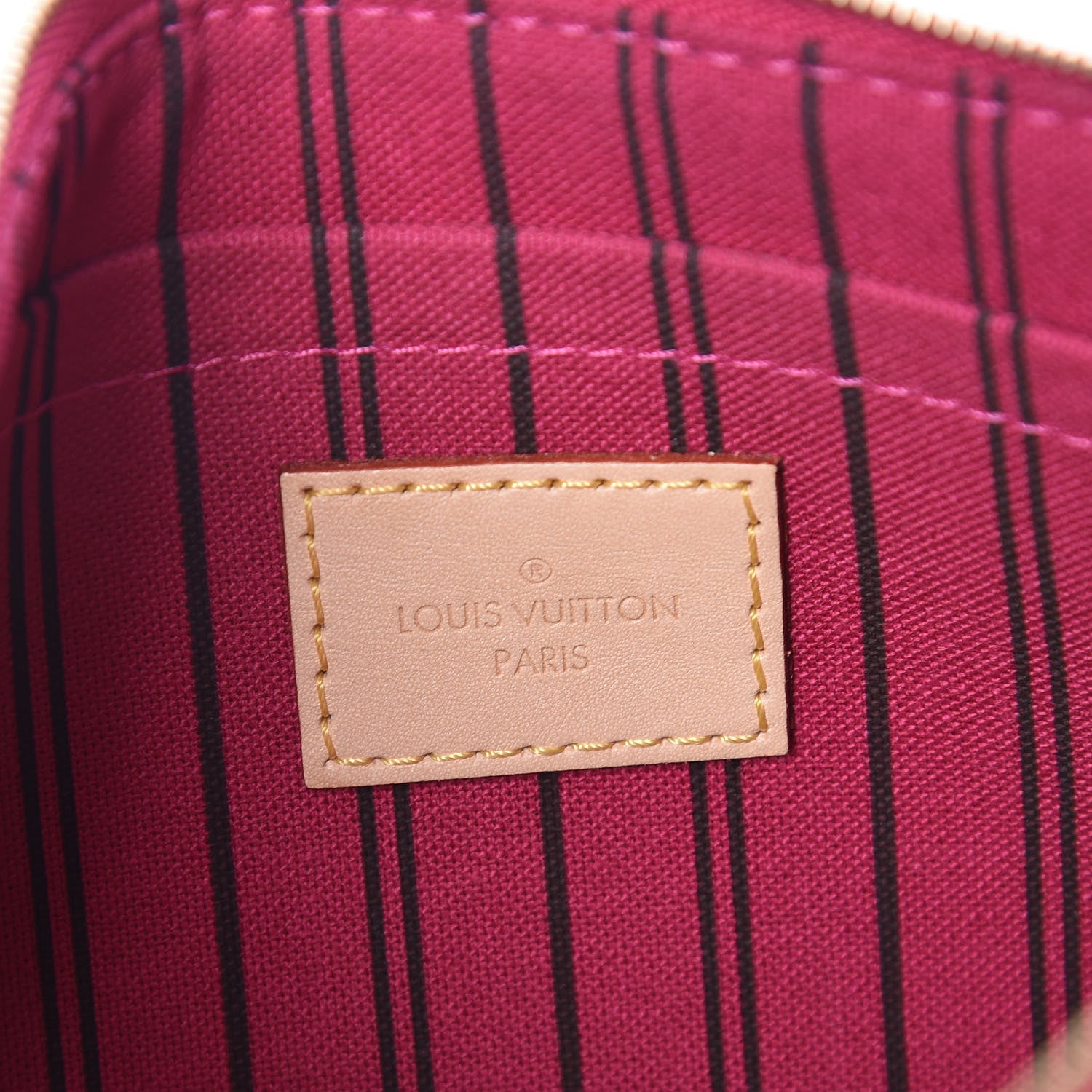 Louis Vuitton Monogram Neverfull MM GM Pochette Pivoine 6 of 9