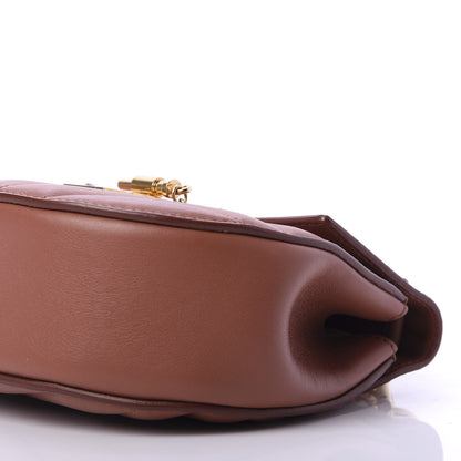 Chloe Calfskin Quilted Mini Drew Bijou Shoulder Bag Chestnut Brown 10 of 11