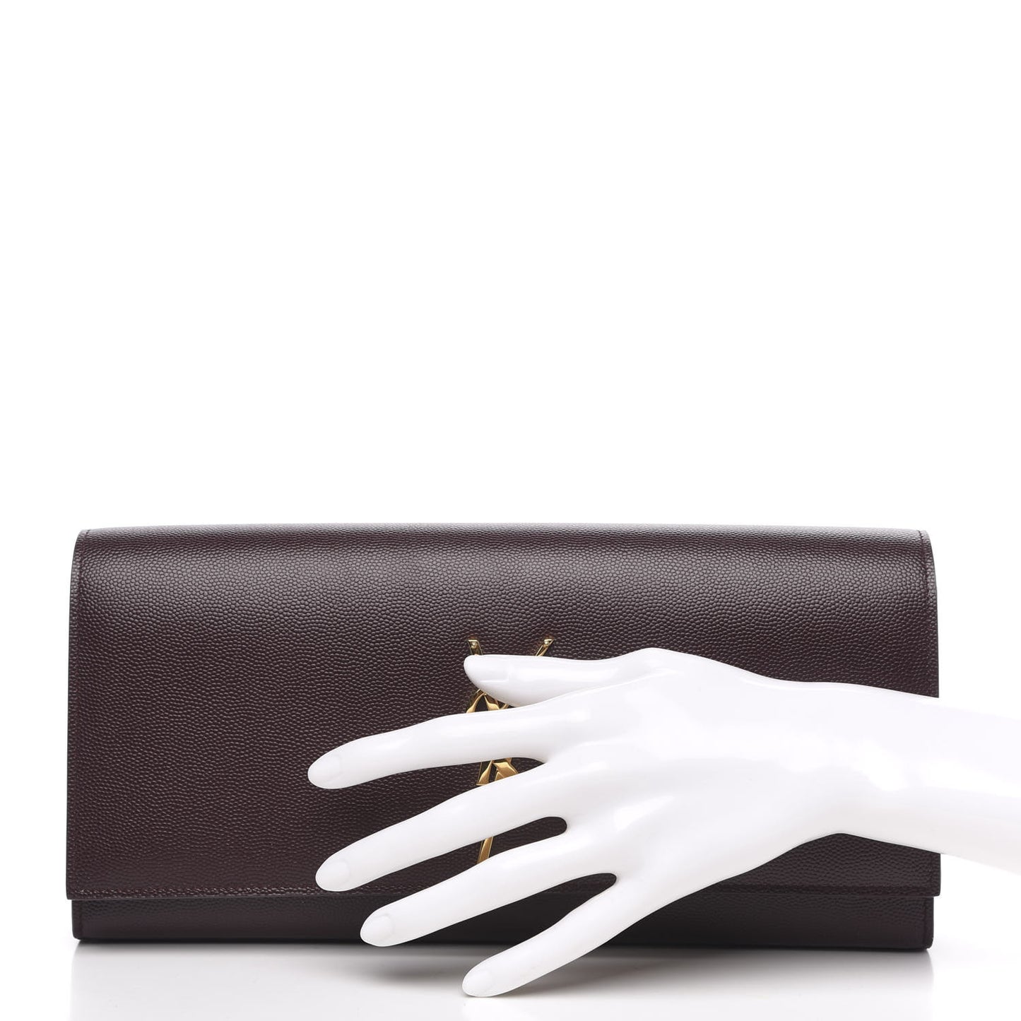 Grain De Poudre Classic Monogram Cassandre Clutch Amaranto