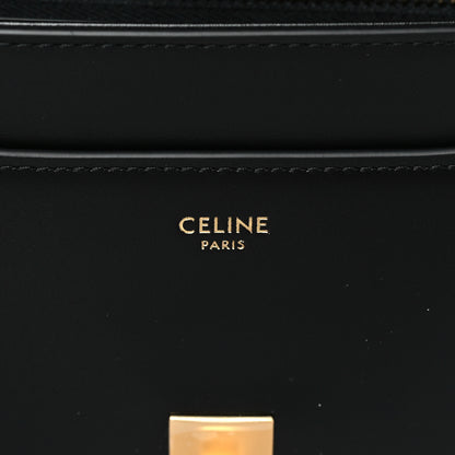 Celine Satinated Calfskin Small 16 Top Handle Bag Black 6 of 10