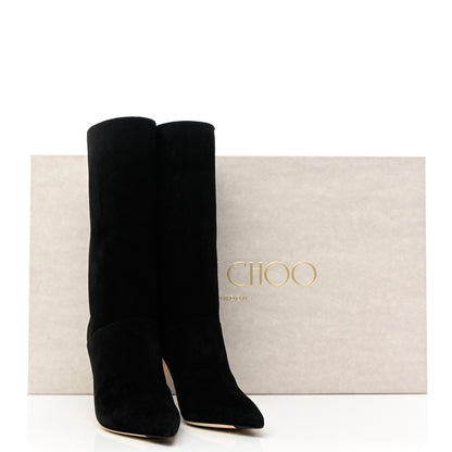Jimmy Choo Suede Beren 85 Boots 36 Black 8 of 8