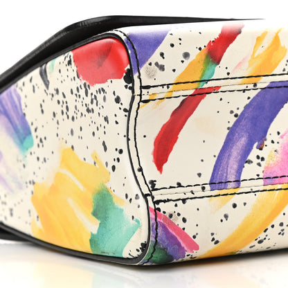Louis Vuitton Calfskin Splash Print Twist Shoulder Bag MM White 8 of 10