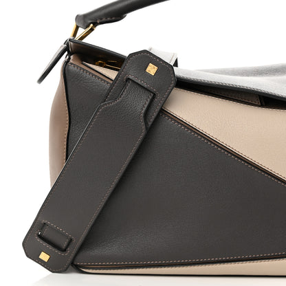 Loewe Calfskin Medium Puzzle Bag Brown Dark Taupe 8 of 12
