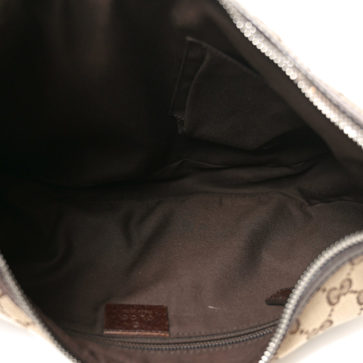 Monogram Web Medium Half Moon Hobo Dark Brown