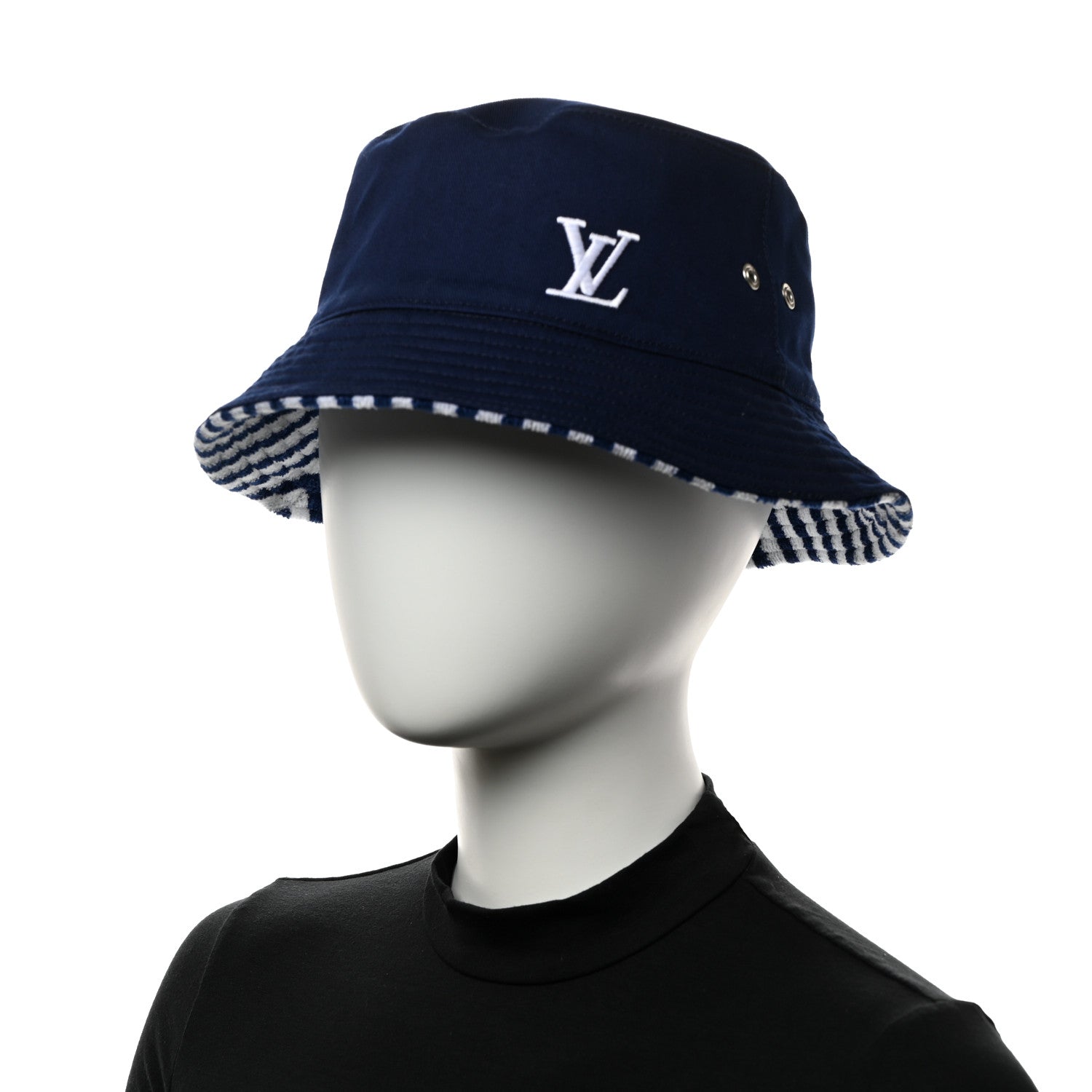 Louis Vuitton LV Graphical Reversible Bucket Hat L Blue 3 of 15