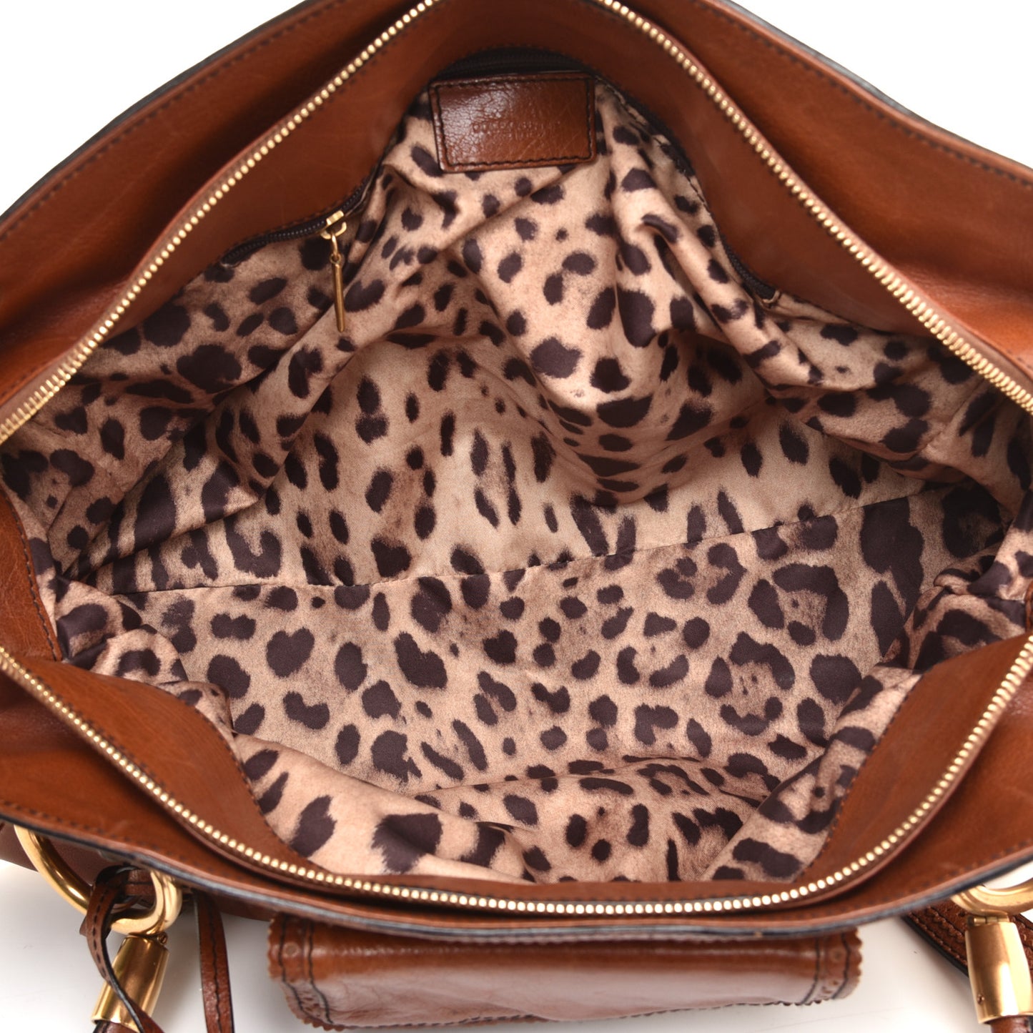 Calfskin Shoulder Bag Brown