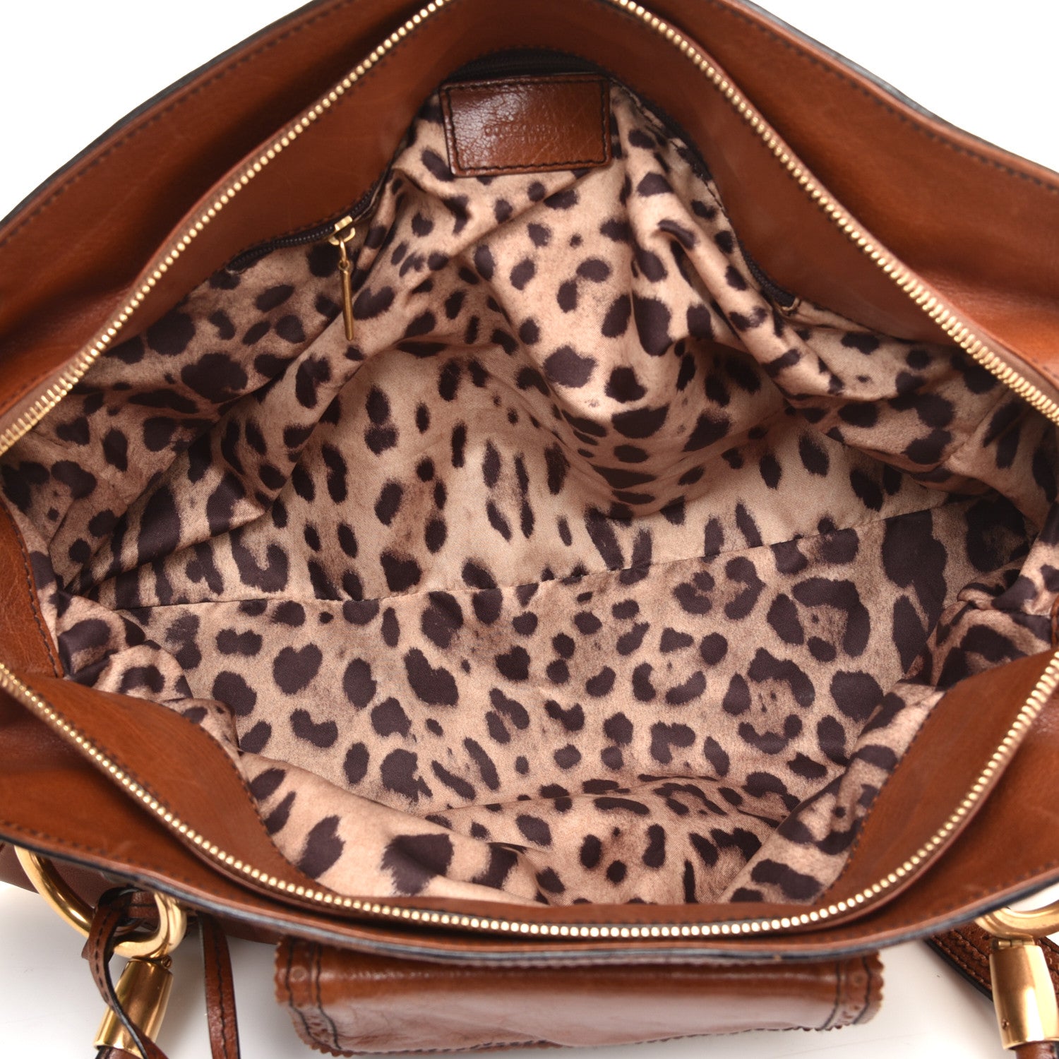Dolce & Gabbana Calfskin Shoulder Bag Brown 5 of 9