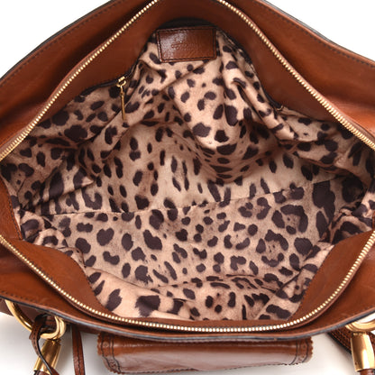 Dolce & Gabbana Calfskin Shoulder Bag Brown 5 of 9