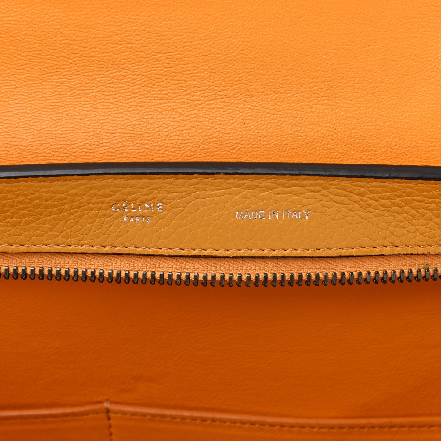 Drummed Calfskin Suede Medium Trapeze Ocre