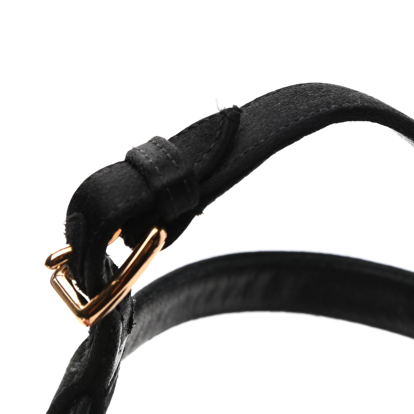 Suede Goatskin Satin Calas Sandals 36 Black