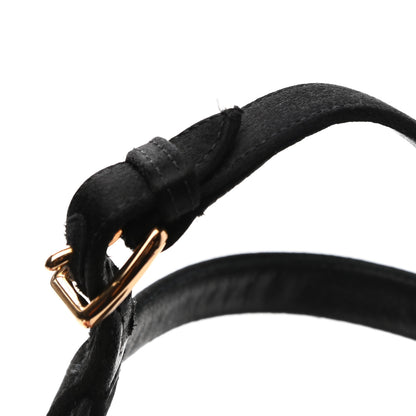 Hermes Suede Goatskin Satin Calas Sandals 36 Black 8 of 11