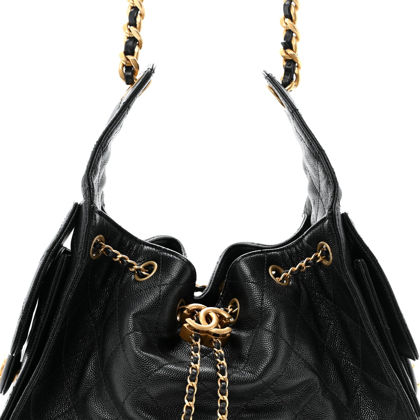 Caviar Quilted Small Chanel 25 Handbag Black