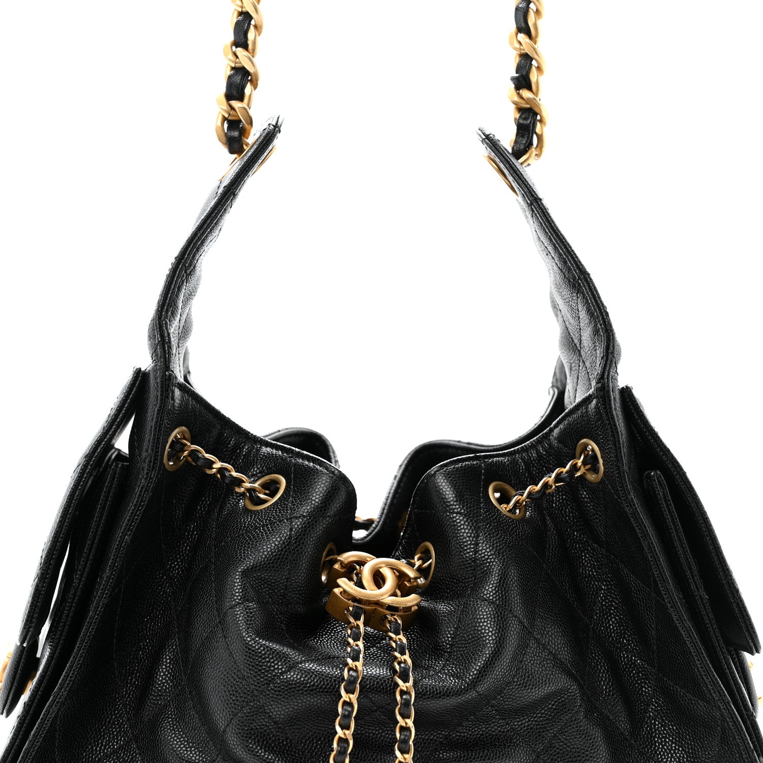Chanel Caviar Quilted Small Chanel 25 Handbag Black 7 of 14