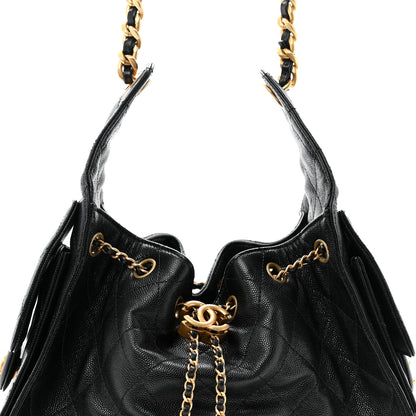 Chanel Caviar Quilted Small Chanel 25 Handbag Black 7 of 14