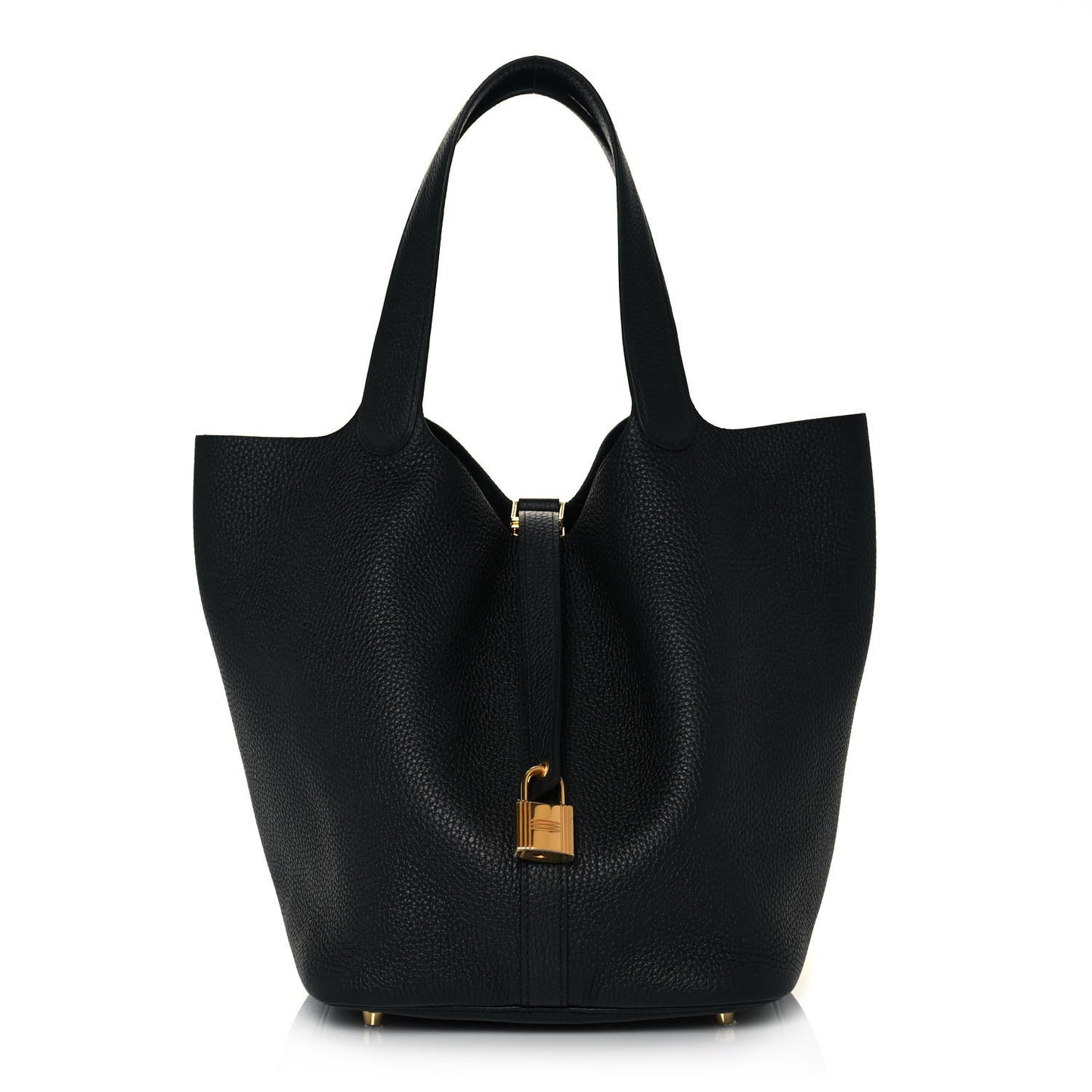 Taurillon Clemence Picotin Lock 26 GM Black