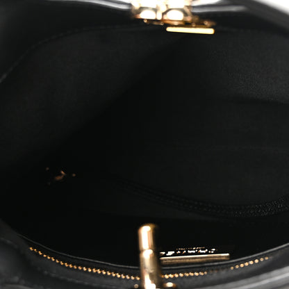 Chanel Shiny Crumpled Calfskin Quilted Mini 31 Shopping Bag Black 5 of 10