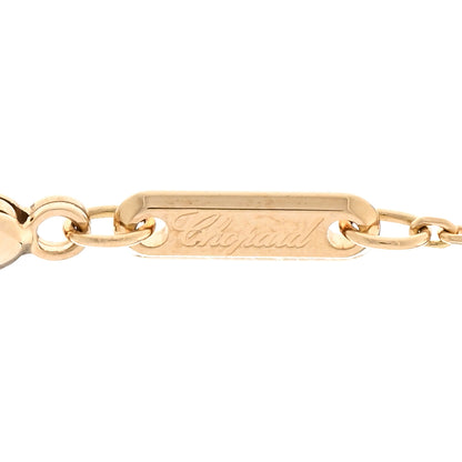 Chopard 18K Yellow Gold Diamond Happy Diamonds Icons Floating Heart Pendant Necklace 4 of 4