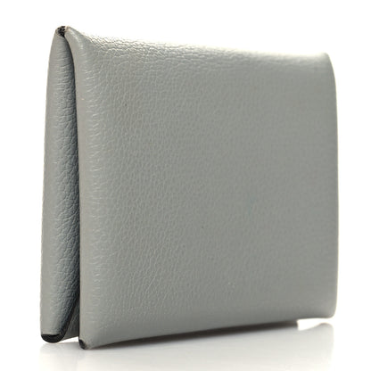 Hermes Evercolor Calvi Card Case Bleu Glacier 3 of 10