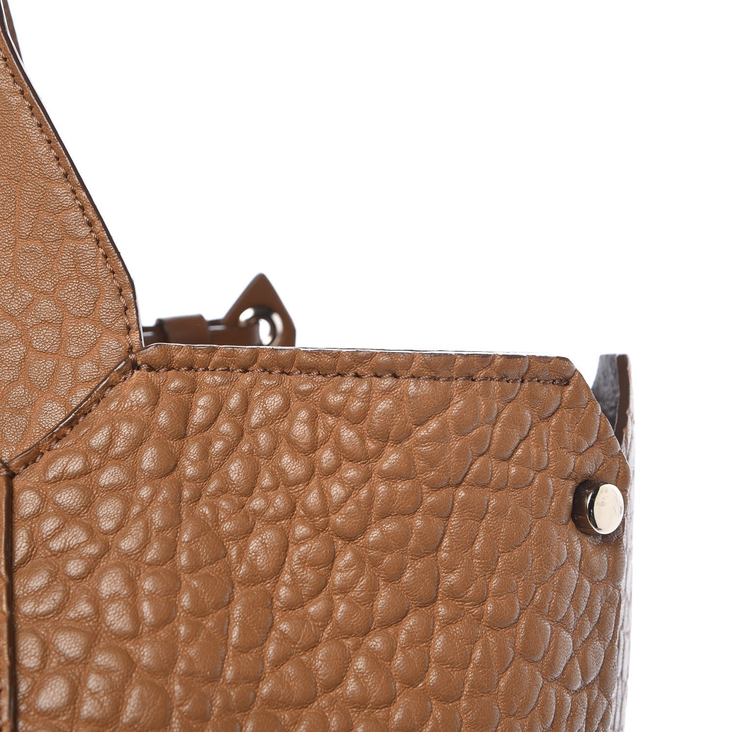 Jimmy Choo Grained Lambskin Studded Lockett Shopper Tote Tan 12 of 16
