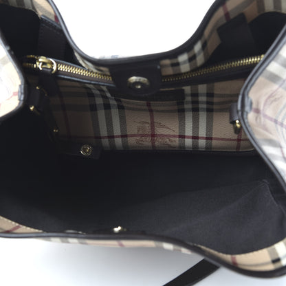 Burberry Haymarket Check Small Canterbury Tote Black 5 of 10