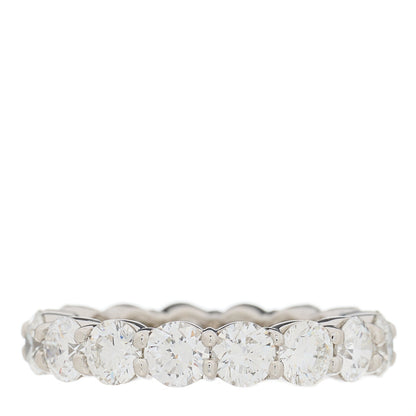 Harry Winston Platinum Diamond 3.60ct Eternity Band Ring 49 5 3 of 6