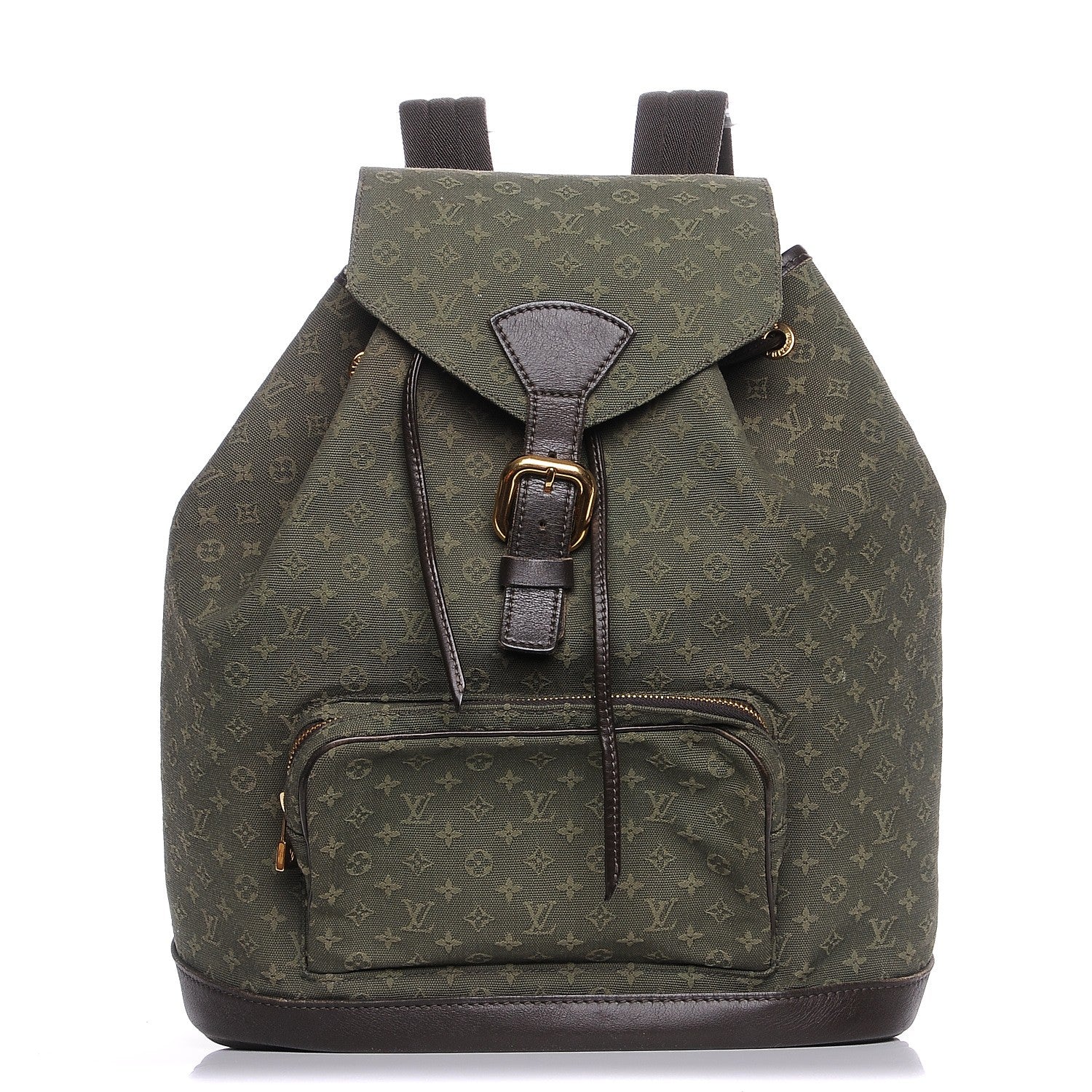Louis Vuitton Mini Monogram Montsouris GM Backpack Kaki 1 of 8