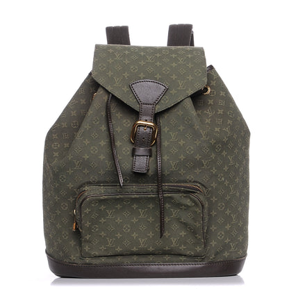 Louis Vuitton Mini Monogram Montsouris GM Backpack Kaki 1 of 8