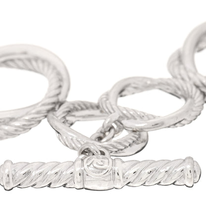 David Yurman Sterling Silver Diamond Infinity Link Bracelet 3 of 3