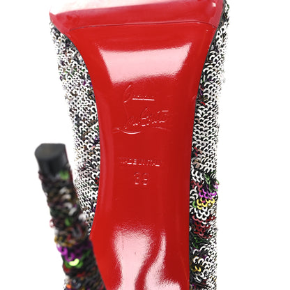 Christian Louboutin Paillettes Caresse Pigalle Follies 100 Pumps 39 Multicolor 7 of 9