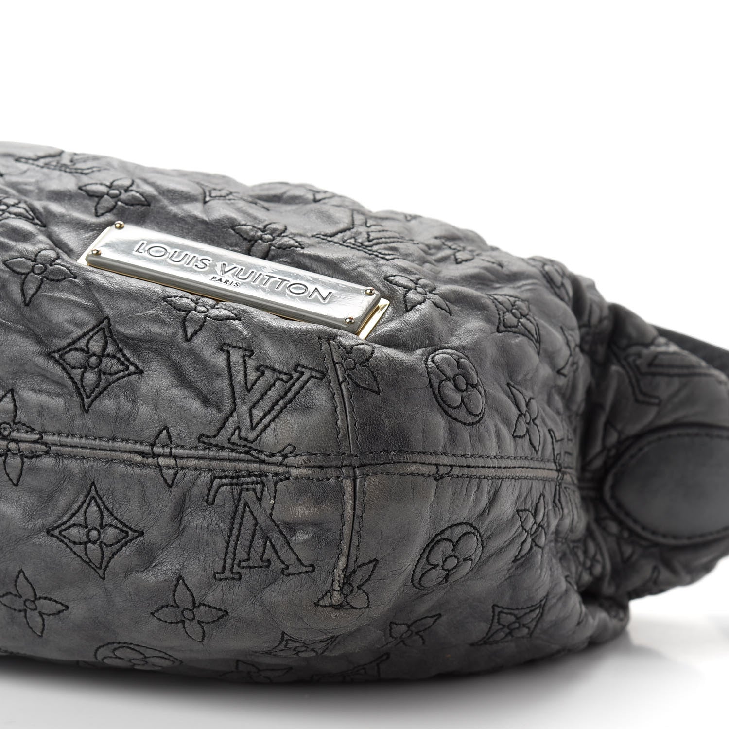 Louis Vuitton Lambskin Olympe Nimbus PM Anthracite 8 of 10