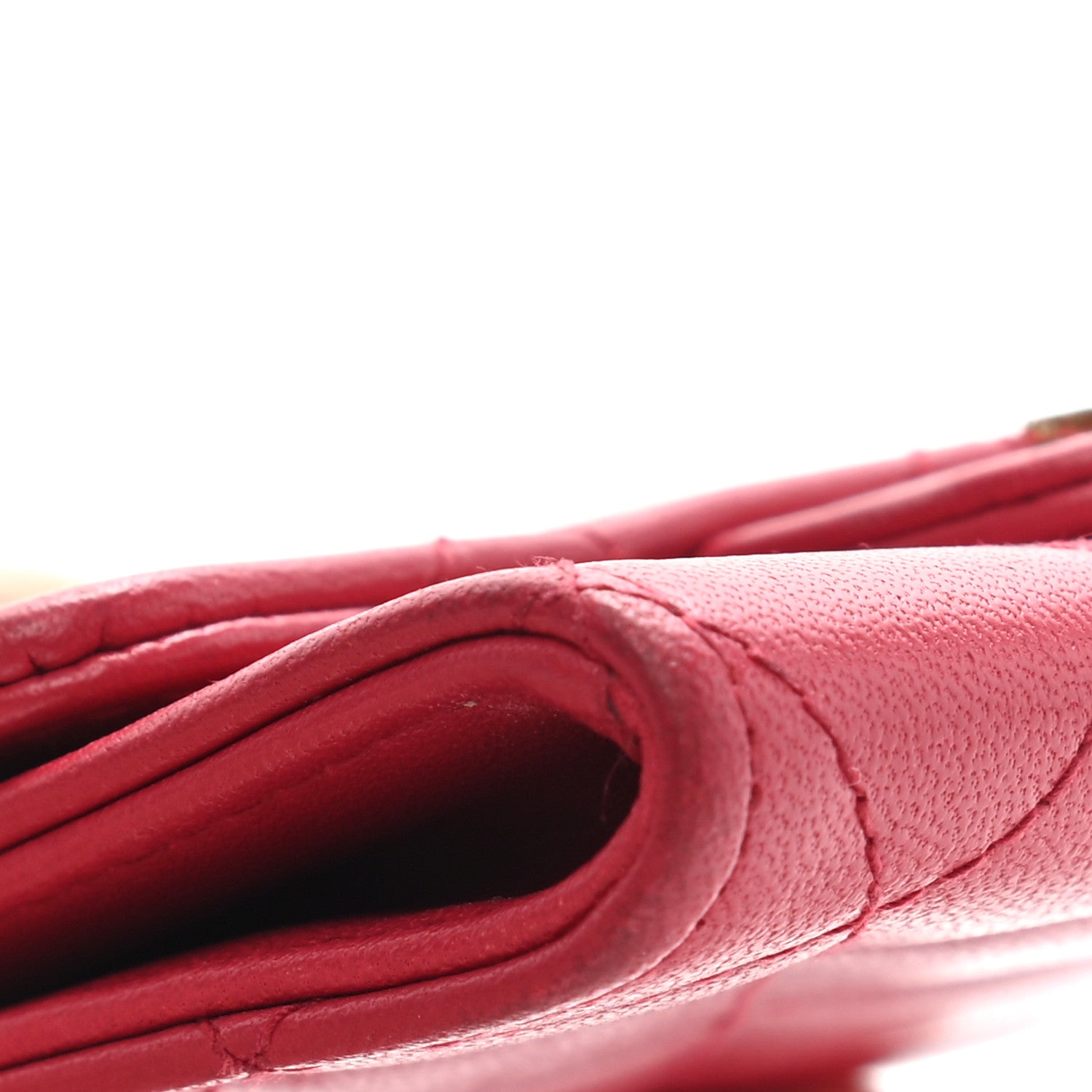 Chanel Lambskin Quilted Flap Card Holder Red 9 of 9