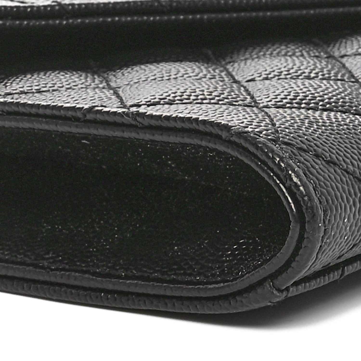 Saint Laurent Grain De Poudre Textured Mixed Matelasse Triquilt Monogram Clutch Black 9 of 10