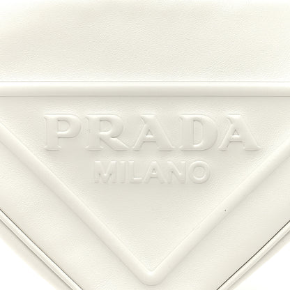 Prada Grace Lux Triangle Shoulder Bag White 7 of 8