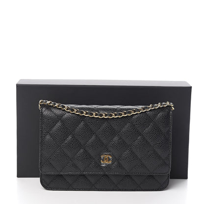Chanel Caviar Quilted Wallet On Chain WOC Black 12 of 12