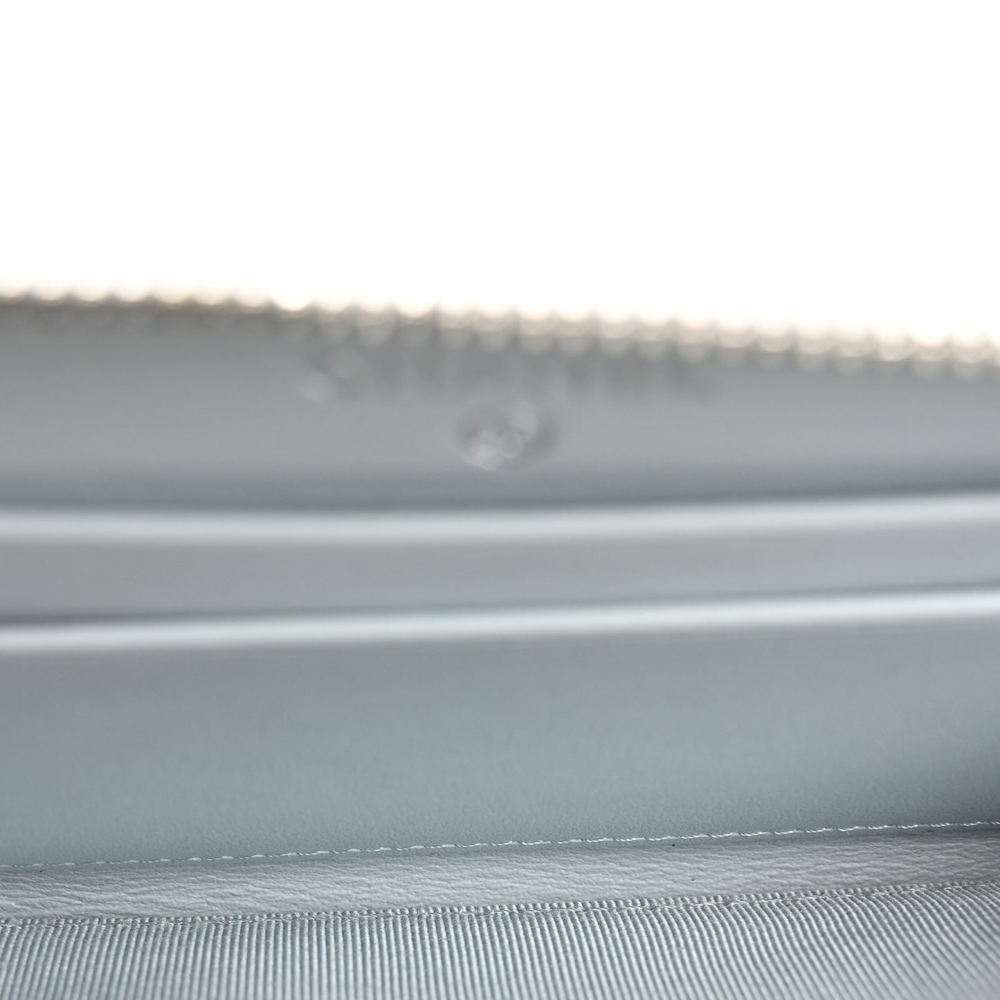Caviar Quilted Medium Zip Around Wallet Light Blue