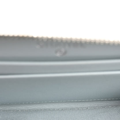 Chanel Caviar Quilted Medium Zip Around Wallet Light Blue 5 of 12