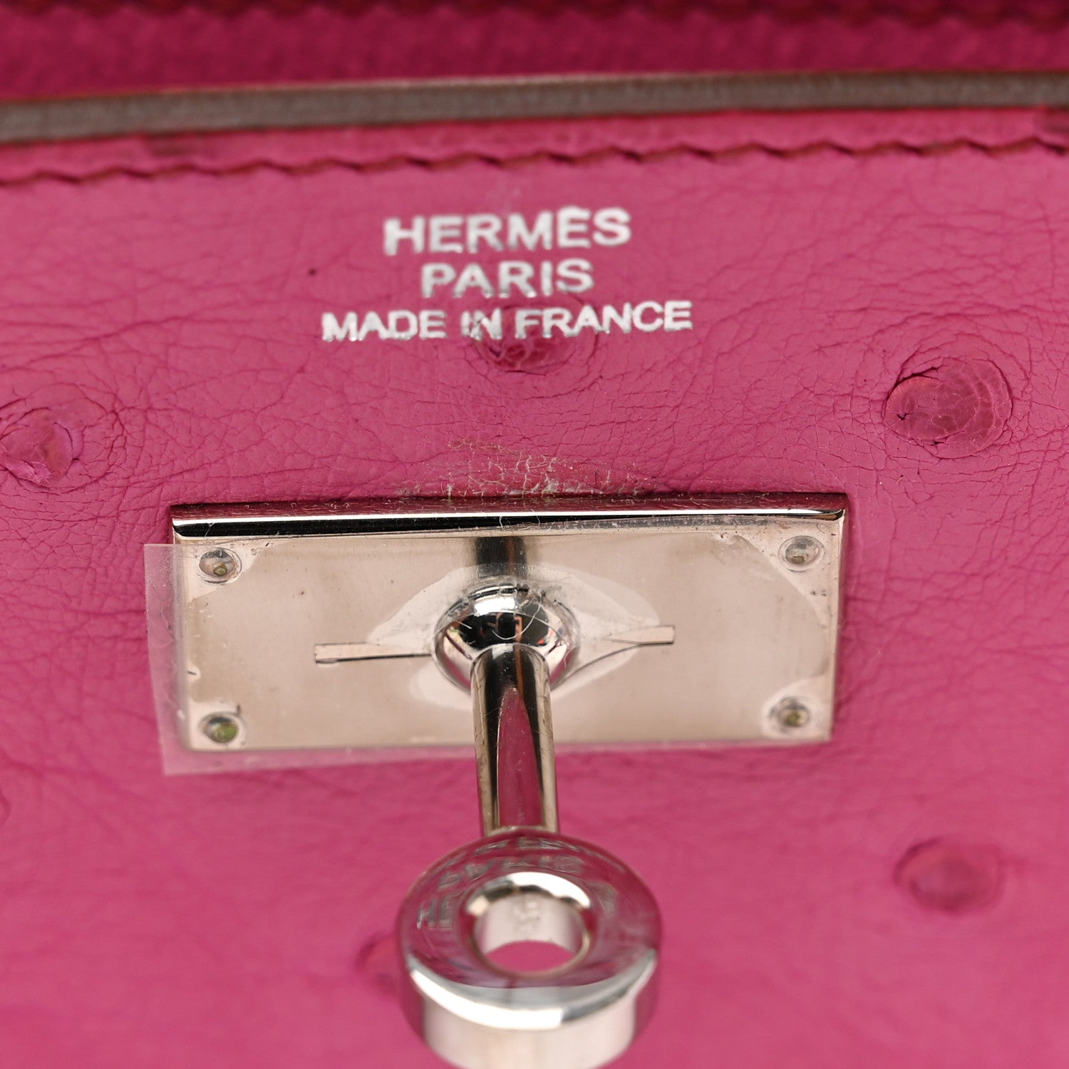 Hermes Ostrich Kelly Longue Wallet Fuchsia 9 of 10