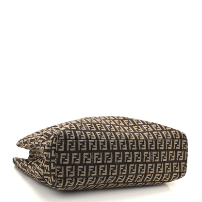 Fendi Zucchino Vitello Small Tote Testa di Moro Beige 3 of 6