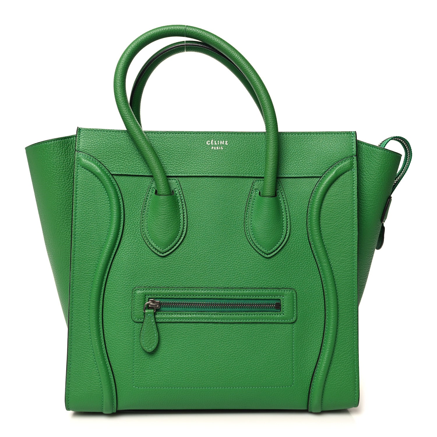 Celine Drummed Calfskin Mini Luggage Mint 1 of 12
