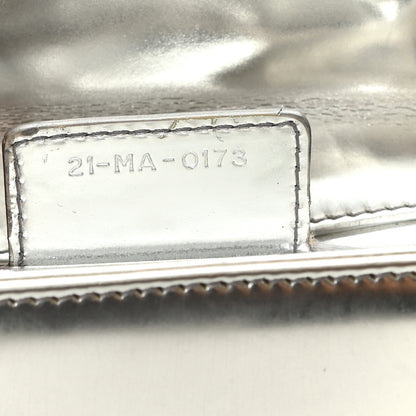 Christian Dior Metallic Patent Calfskin Medium Lady Dior Silver 7 of 12