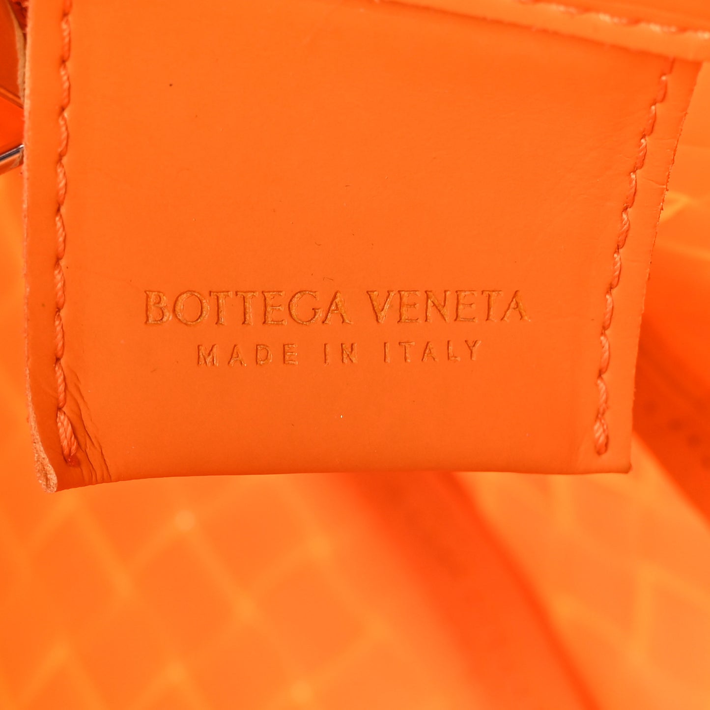 Rubber Intreccio Padded Mini Jodie Tangerine