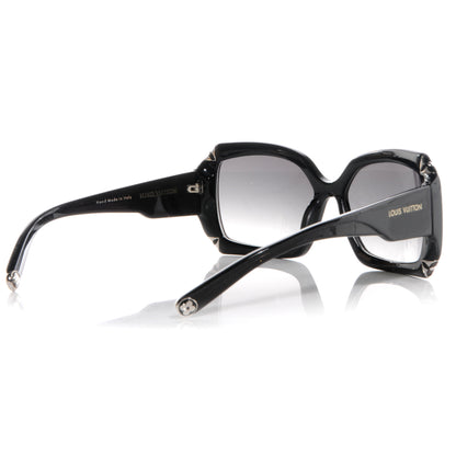 Louis Vuitton Acetate Hortensia Sunglasses Z0365W Black Glitter 2 of 4
