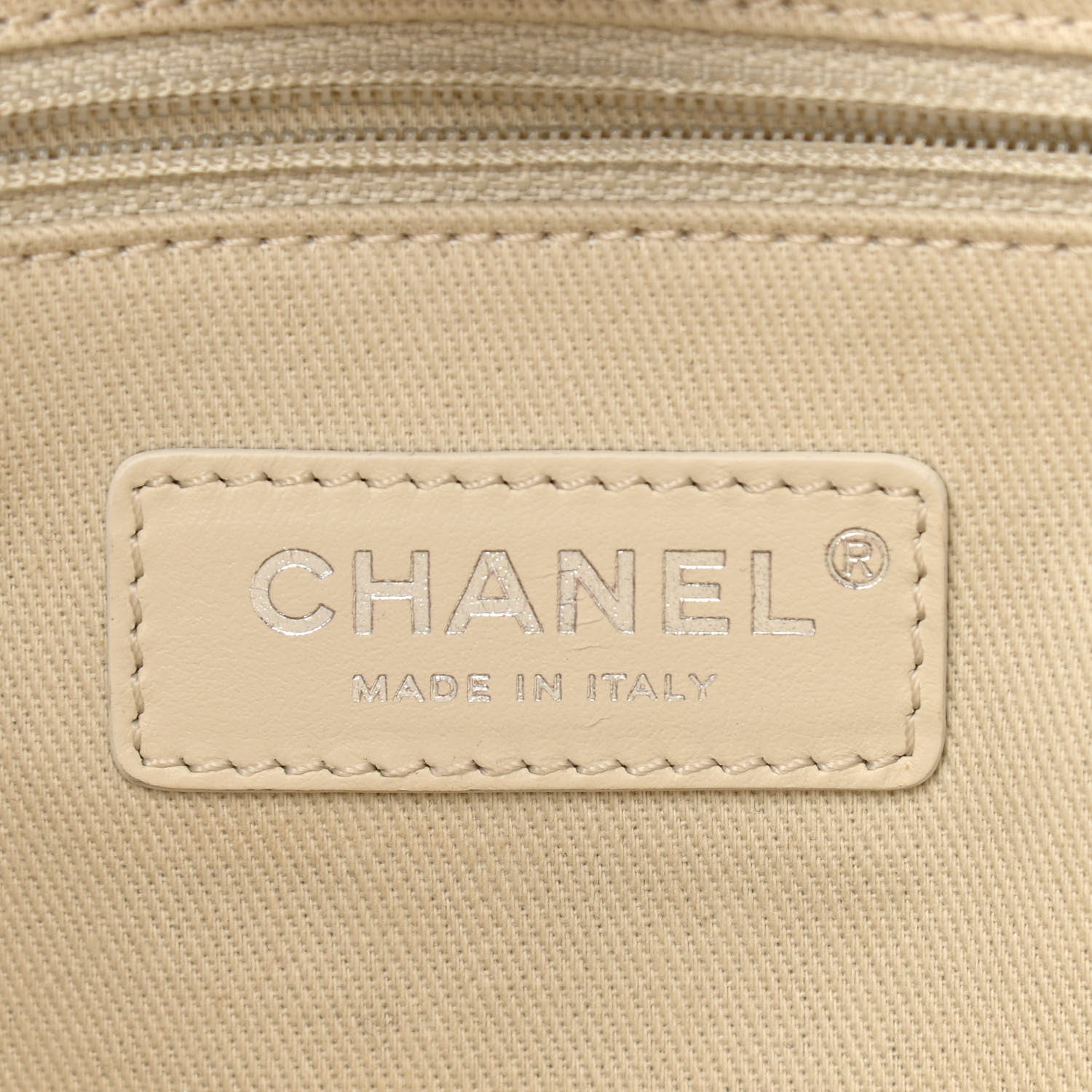 Chanel Mixed Fibers Small Deauville Tote Light Grey 8 of 10