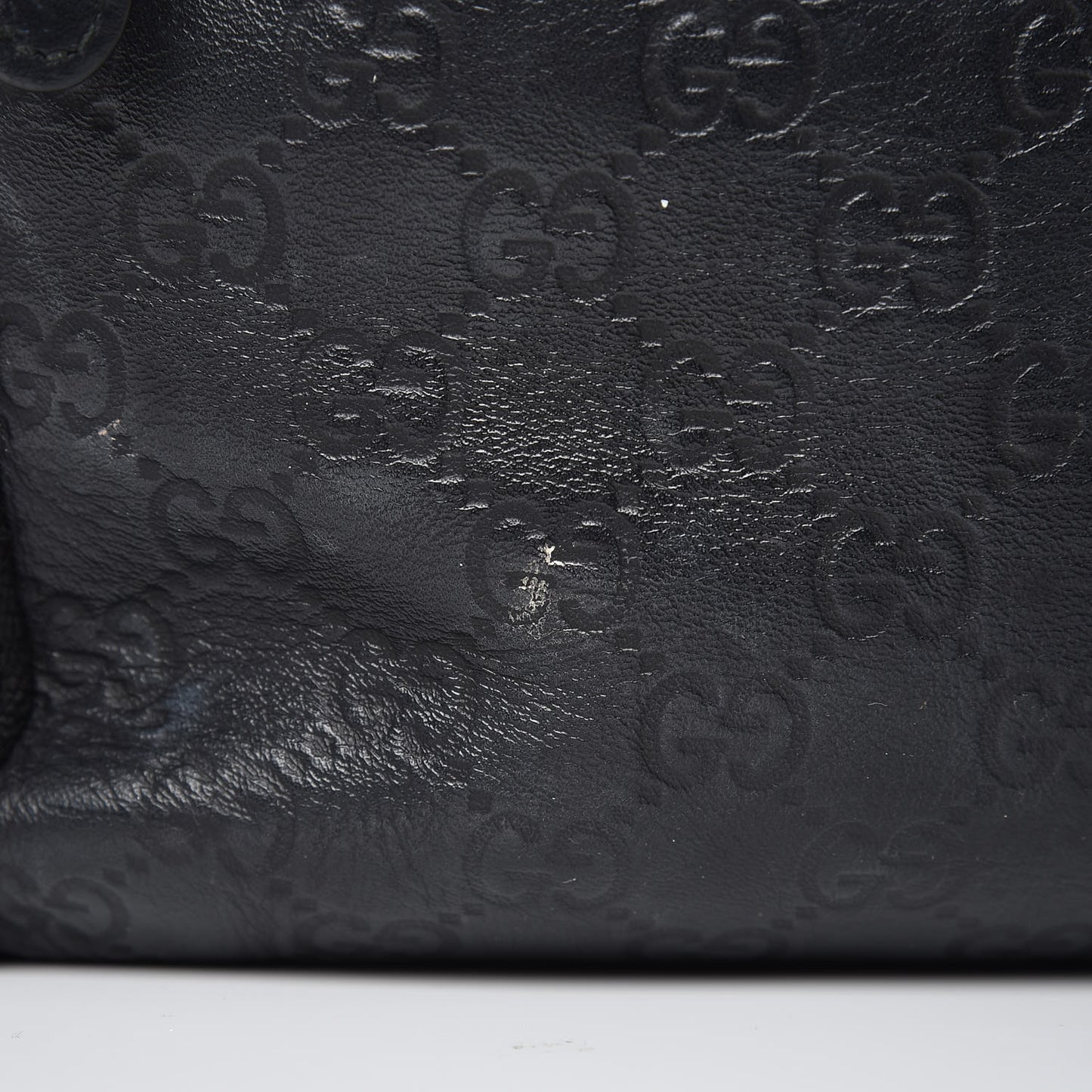 Guccissima Single Buckle Backpack Black