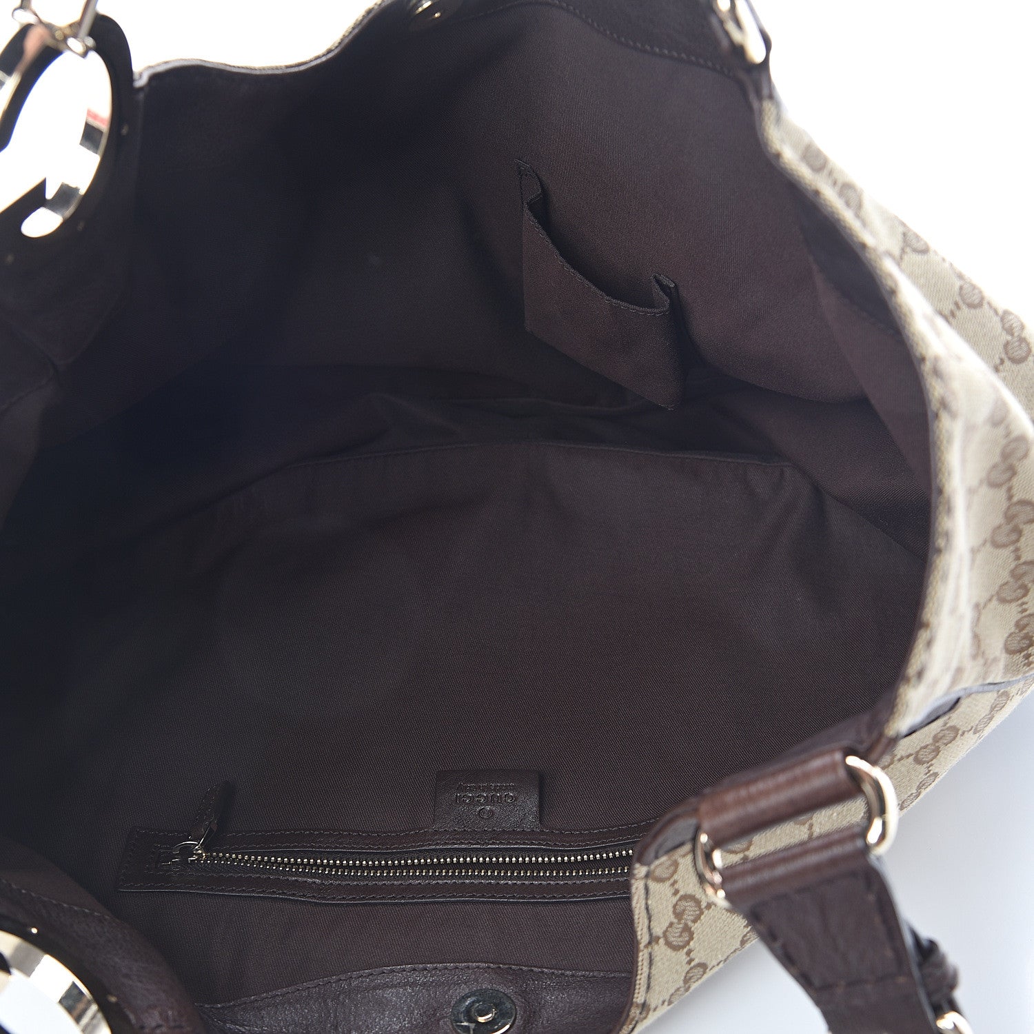 Gucci Monogram Medium Charlotte Hobo Brown 4 of 8