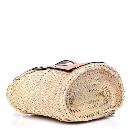 Loewe Raffia Small Basket Tote Bag Natural Orange 4 of 11